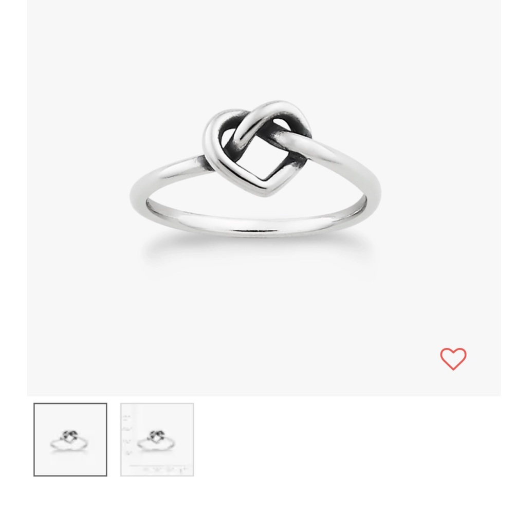 COPY - James Avery Delicate Heart Know Ring - Picture 2 of 3